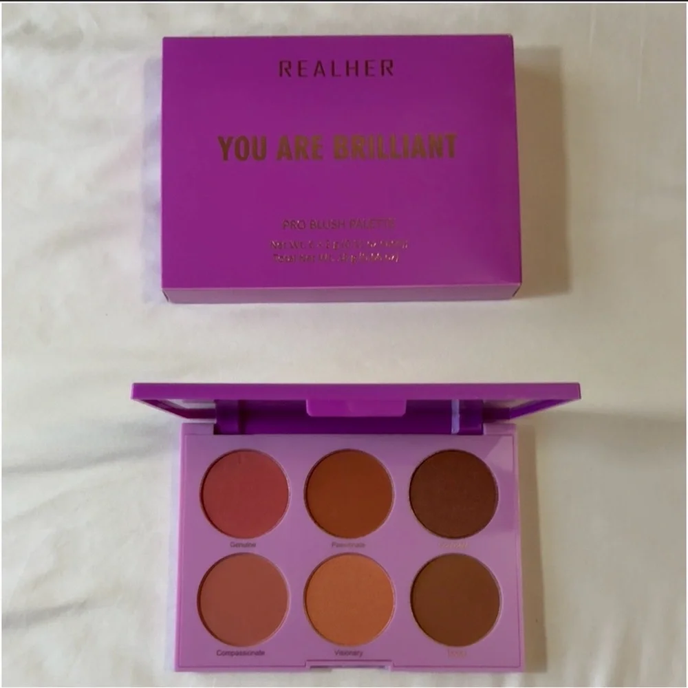 Real Her You Are Brilliant Pro Blush Palette 6 Shades NEW